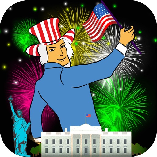 Independence Day July 4th - USA National Holiday Celebration Jumping Ad Free Game iOS App