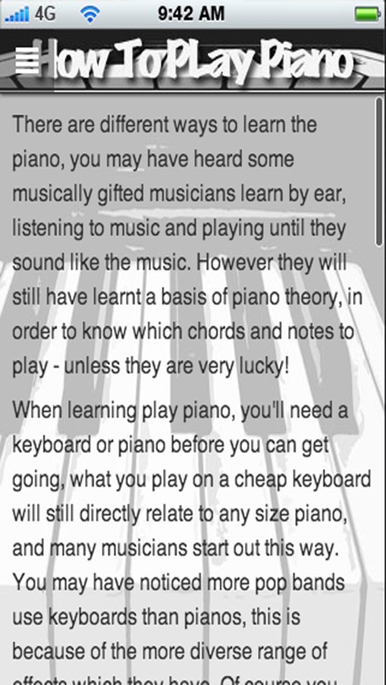 How To Play Piano: Learn How To Play Piano The Easy Way! screenshot-4