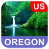 Oregon, USA Offline Map - PLACE STARS