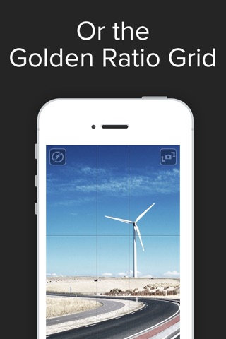 Camera Gold - Snappy; Full Screen; Square; Golden Ratio Grids screenshot 2