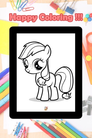 The Pony Coloring Pages For Kids screenshot 4
