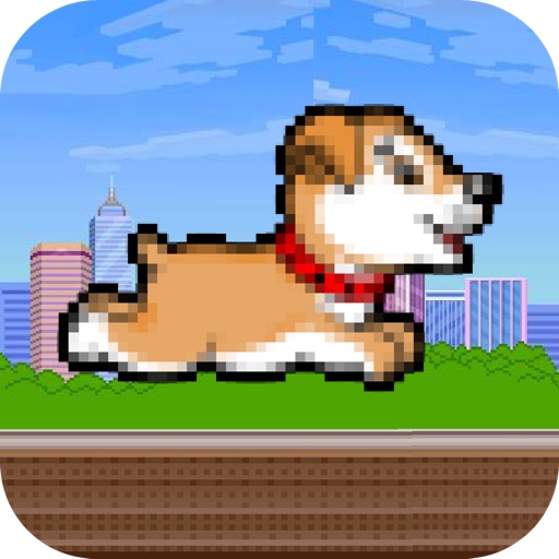 Tiny Flying Puppy - flap dog flapping clumsy wings flyer games for boys iOS App