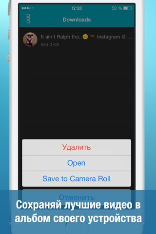 Video Downloader for Vine (Save unlimited vines to your Camera Roll, watch best videos using handy player, vinegrab, save videos from private messages) screenshot 3