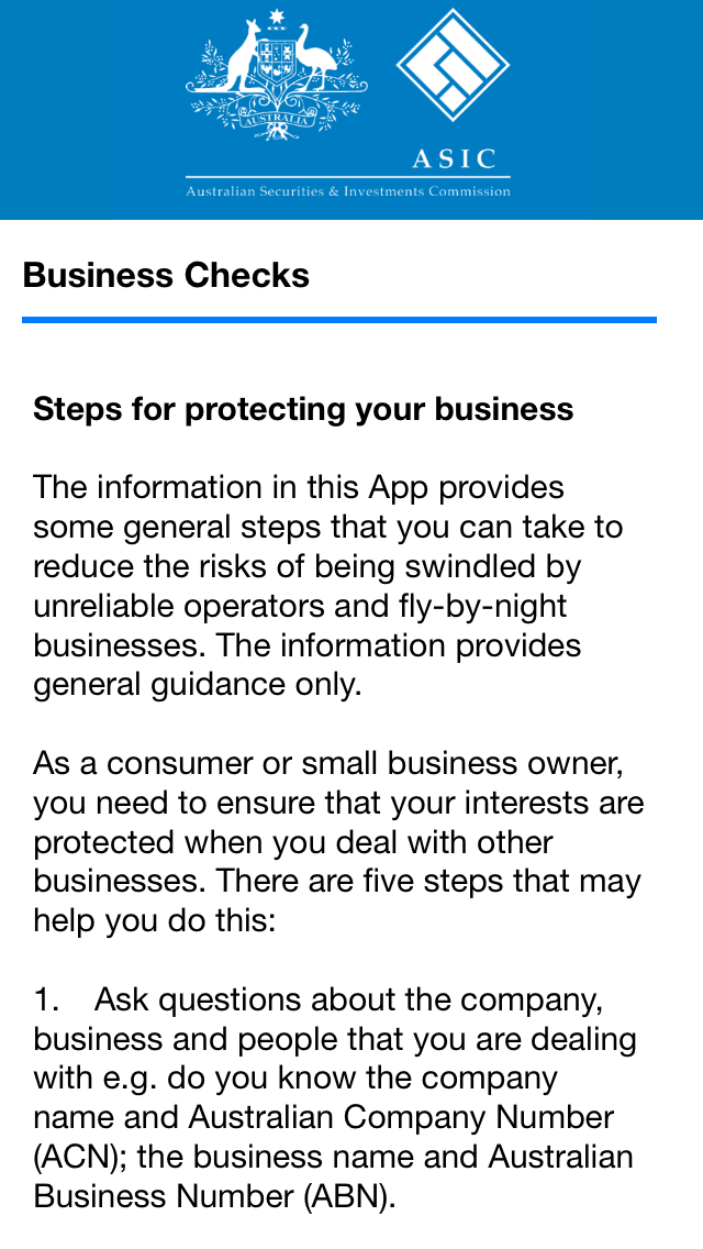 How to cancel & delete ASIC Business Checks from iphone & ipad 3