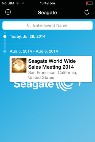 Seagate Events screenshot 2