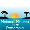 Baleares Ibiza Majorca Minorca map in motion
