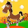 Action Horse FREE - Save it with a finger to jump and jump in the farm.