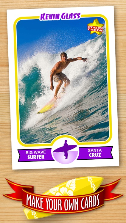 Surfing Card Maker - Make Your Own Custom Surfing Cards with Starr Cards