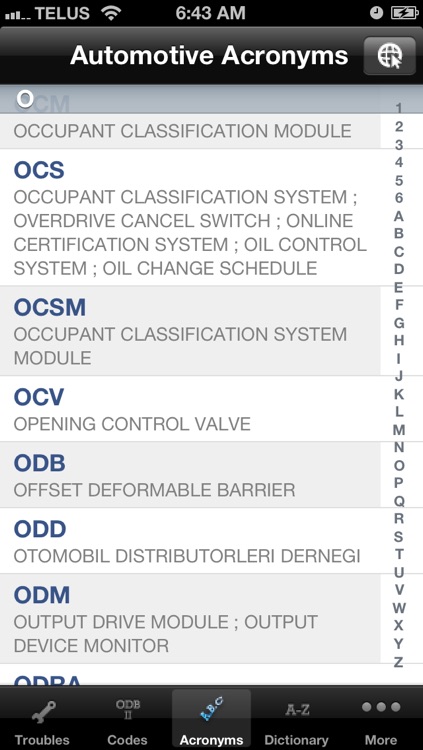 Mechanic Mate - Auto Troubleshooting, OBD-II Trouble Codes, Acronyms and Dictionary screenshot-4