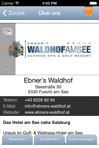 Ebner´s Waldhof am See screenshot 2