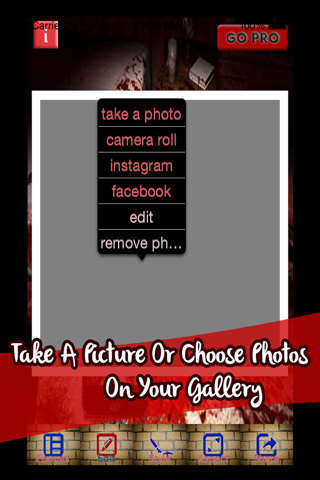 A Horror Frame Collage and Photo Editor - Zombie And Halloween Edition screenshot 2