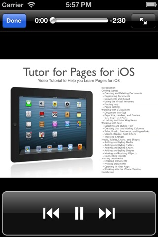 Tutor for Pages for iOS - Video Tutorial to Help you Learn Pages screenshot 3
