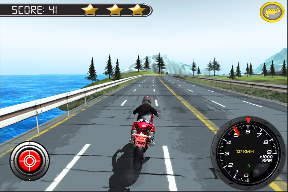 3D Highway Bike Rider Free screenshot 3