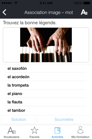 Rosetta Stone Spanish Vocabulary screenshot 2