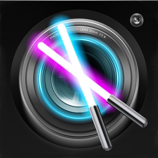LASER SWORD PHOTO EDITOR FX + Light Glow and Laser Saber iOS App