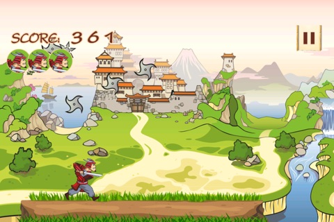 Samurai Runner vs. Ninja Stars and Warriors screenshot 2
