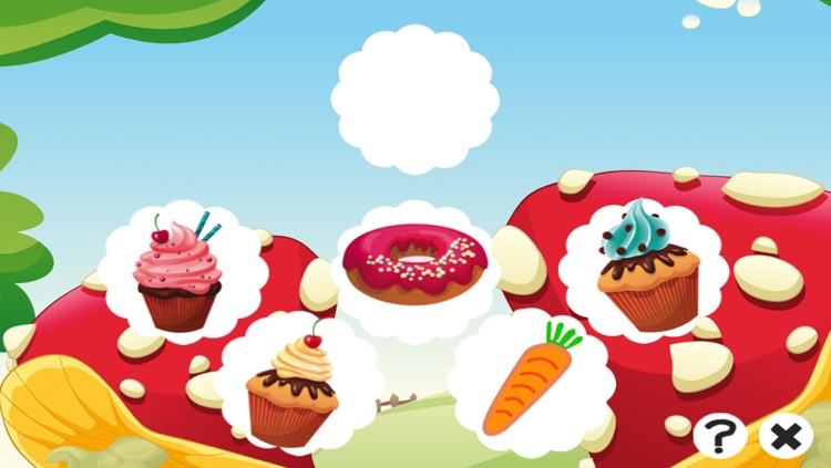 A candy game for children: Find the mistake in the bakery