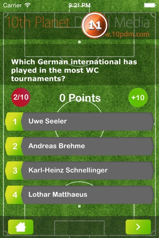 10pdm World Soccer Cup Quiz screenshot 2