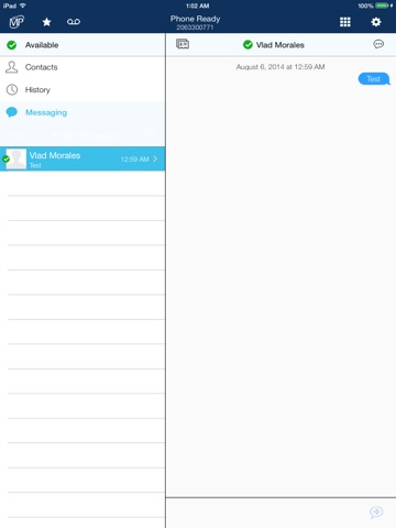 MegaPath UC iPad screenshot 2