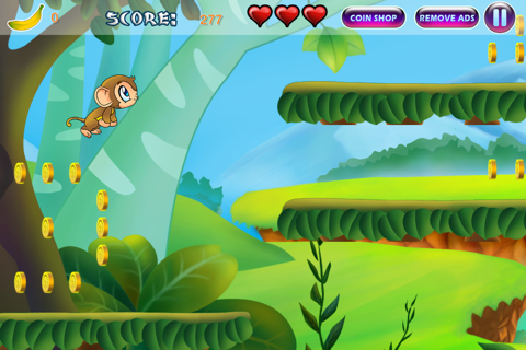 Brave Baby Monkey - Jungle Jump and Run Adventure screenshot 3