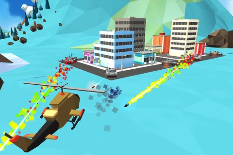 Blocky Helicopter Strike screenshot 2