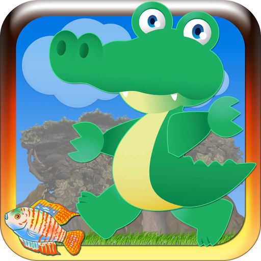 Croc Run : Runaround Bayou - Superb Animal Game Icon