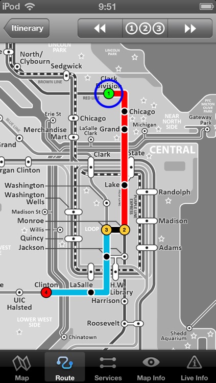 Chicago Metro - Map and route planner by Zuti