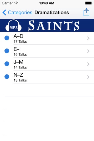 Catholic Saints Audio Library screenshot 2