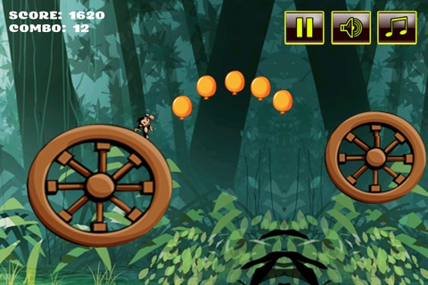 Tiny Ape Jungle Adventure - Jump and Catch the Balloons Mania - Pro screenshot 2