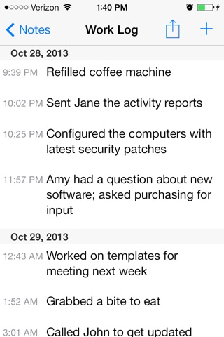 Stampnote - Timestamped Notes (Time Tracking, CSV Export) screenshot 3
