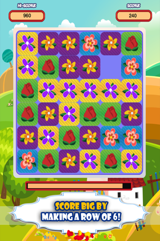 A Flowers Match 4 Puzzle Logic App - Super Addictive and Fun Free Games screenshot 2