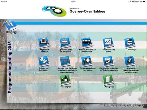 Begrotingsapp Gemeente Goeree-Overflakkee 2015 screenshot 2