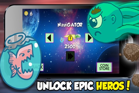 A Flappy Fish in Space - Doge the Asteroids! screenshot 4