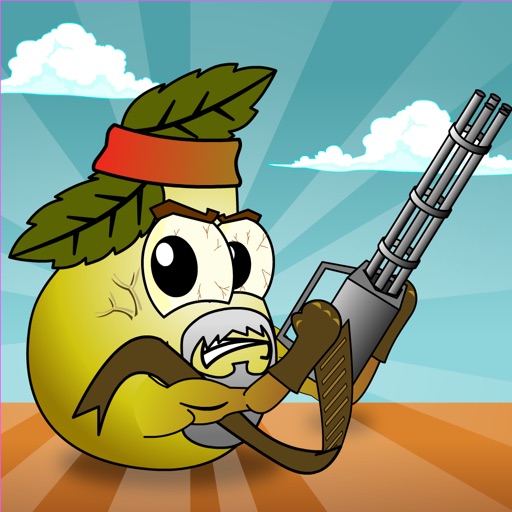 Angry Rambo Pear - shooting games for kids free icon