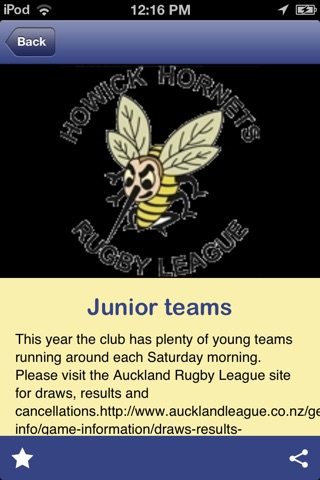 Hornets RLFC screenshot 3