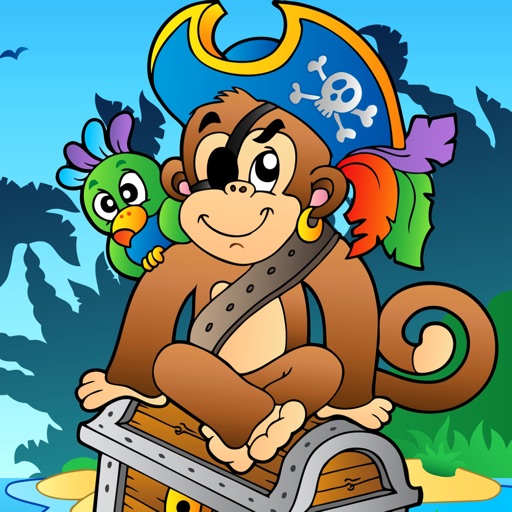 Word Learning Puzzle for Kids and Toddlers - Adventures, Pirates and Treasures icon