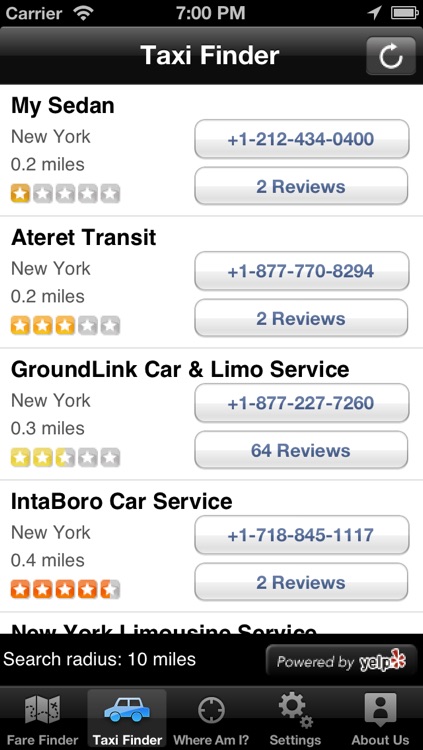Taxi Finder by TaxiFareFinder.com