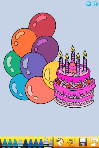 Birthday Coloring Book! screenshot 2