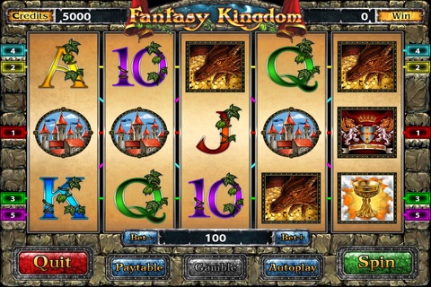 Fantasy Kingdom slot machine screenshot 2