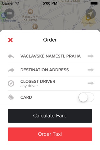 upTAXI - taxi aplikace pro Prahu screenshot 2