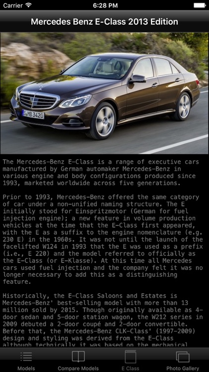 Specs for Mercedes Benz E-Class 2013 edition screenshot-3