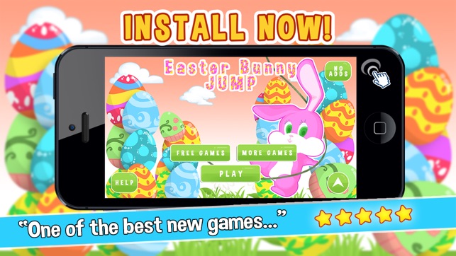 Tiny Easter Bunny Jump - Flying Bubble-Gum Egg For Kids 2014(圖5)-速報App