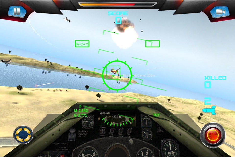 3D Desert Strike Plane Combat screenshot 2