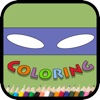 Educational coloring pages game for Teenage Mutant Ninja Turtles TMNT Edition