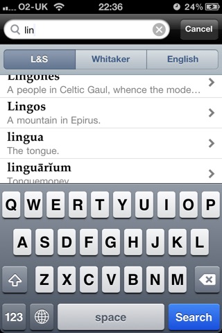 Latin + screenshot 2