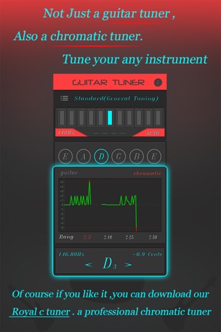 Professional guitar tuner - Royal G tuner screenshot 2