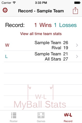 MyBall Stats screenshot 4