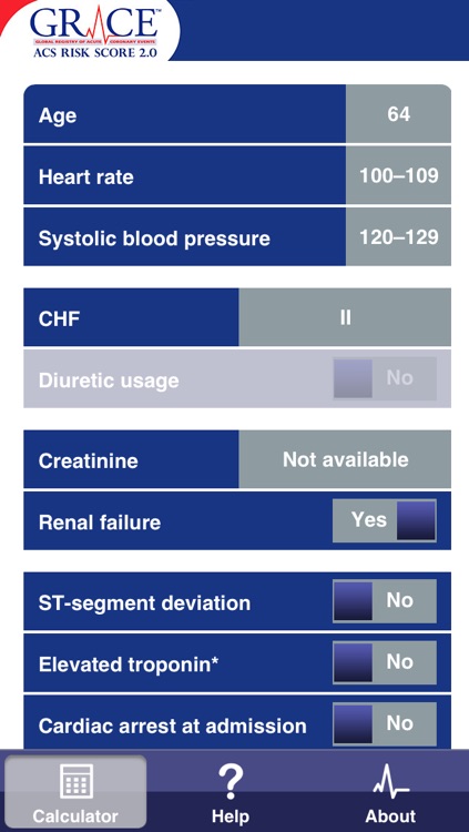 GRACE 2.0 ACS Risk Calculator