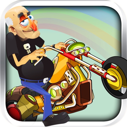 Naughty Grandpa on a Motorcycle Pro icon