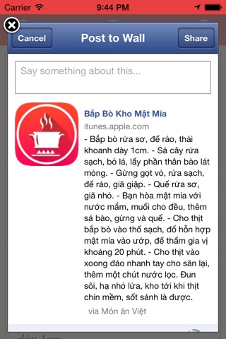 Món ngon Việt screenshot 4